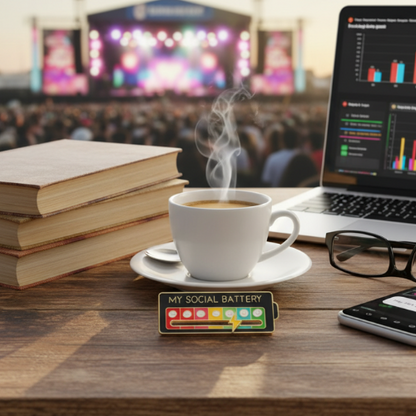 Pin de nivel de batería social