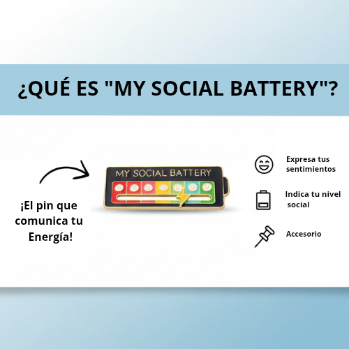 Pin de nivel de batería social