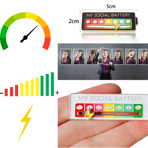 Pin de nivel de batería social