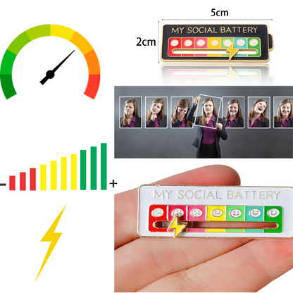 Pin de nivel de batería social